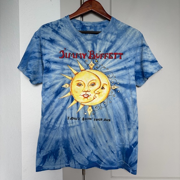 Jimmy Buffett Other - JIMMY BUFFET 2017 I DON'T KNOW TOUR GRAPHIC T-SHIRT BLUE MEN'S MEDIUM